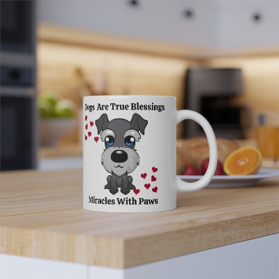 Dogs Are True Blessings Miracles With Paws Coffee Mug, 11 oz.