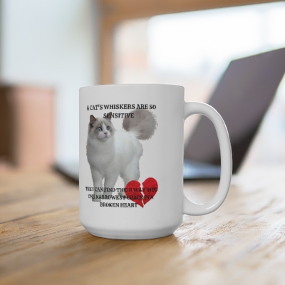 A Cat's Whiskers Coffee Mug, 15 oz.