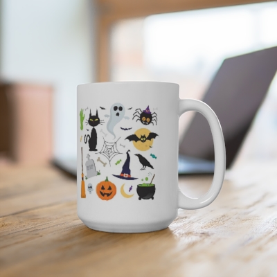 Halloween Collage #1 Coffee Mug, 15 oz. (Limited Edition)
