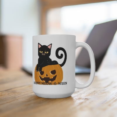 Halloween Kitty Coffee Mug, 15 oz. (Limited Edition)