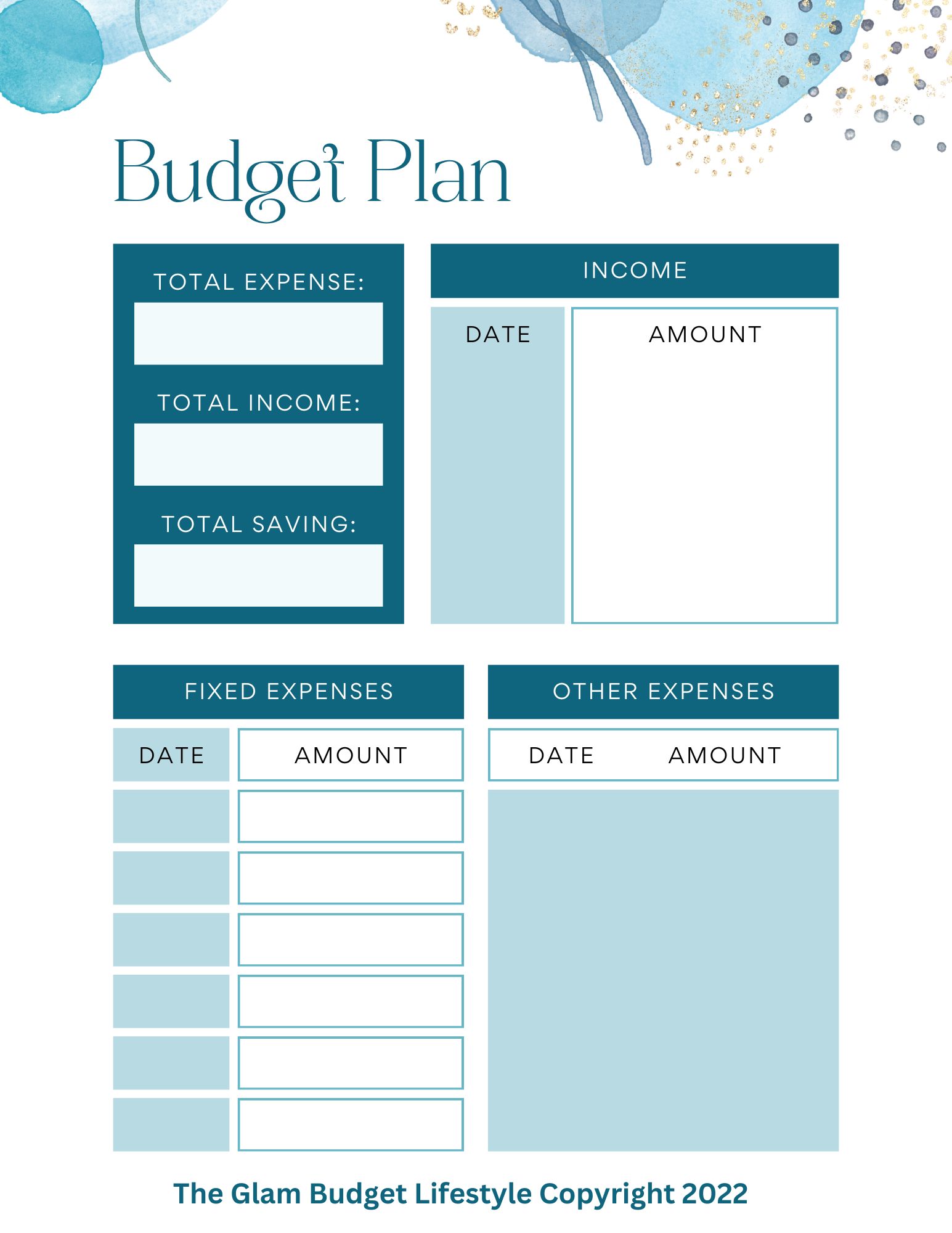 Budget Planner #1
